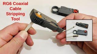 RG6 Coaxial Cable Stripping Tool for Making Your Own Coax Cable