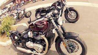 Triumph Bobber vs Harley 48 1200