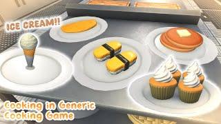 Cooking new recipes in Generic Cooking Game #7  | Roblox