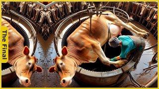 Modern British Cattle Cutting Machines Use Super Sophisticated Machines!! | Farming Documentary