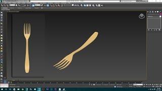 Fork Modeling in Autodesk 3ds Max 2014