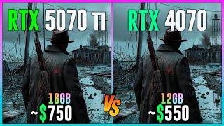 RTX 5070 TI vs RTX 4070 - Test in 16 Games