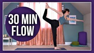 30 min Intermediate Vinyasa Yoga - Full Body Flow