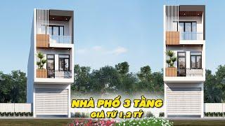 Ngôi nhà phố 3 tầng có dài siêu khủng được thiết kế hiện đại có giá từ 1,2 tỷ | MH03951