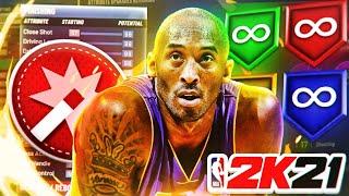 NBA 2K21 KOBE BRYANT BUILD - 50 BADGE UPGRADES - DEMIGOD BUILD