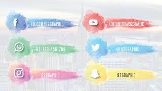 Free After Effects Social media lower thirds Template Download