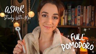 ASMR FULL Pomodoro Session with Timer & Breaks Study With Me