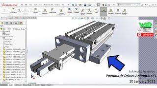 Solidworks Animation | Pneumatic Drives Animation#1