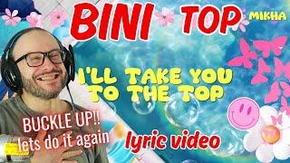 now with lyrics!!! BINI : TOP official LYRIC VIDEO reaction