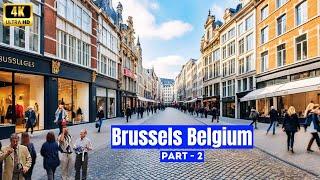 Brussels Belgium 2025 | E-Bike City Tour of Brussels Part 2 of 5 | The Beauty of Brussels 4K