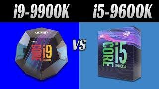 Intel i9-9900K vs Intel i5-9600K: Gaming Benchmark: 1080p, 1440p, 2160p [4K]. 9 Games and 36 tests.