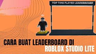 cara buat leaderboard di roblox studio lite - Roblox tutorial Indonesia