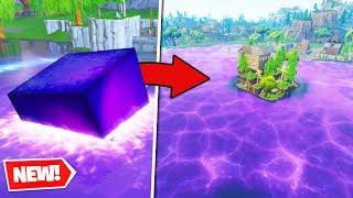 *NEW* CUBE MELTS into LOOT LAKE - Fortnite Battle Royale