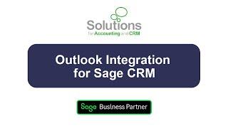 Accelerator Outlook Integration for Sage CRM