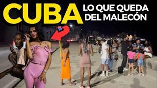 This is the MALECÓN AT NIGHT: NIGHTLIFE in Cuba WITHOUT MONEY