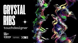 Touchdesigner Tutorial: Crystal Ribs for Y2K-inspired Poster Design and Animation