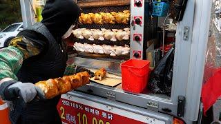 Popular food trucks in Korea (chicken, pizza, pasta)