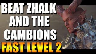 Baldur's Gate 3 - Beating Commander Zhalk ,Cambions, All Enemies - Early Level 2 - Tactician Mode