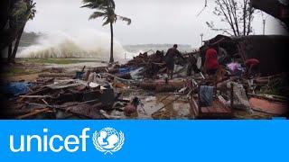 A snapshot of the cyclone that hit Vanuatu | UNICEF