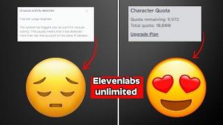 Eleven labs Unlimited Credits  | Elevenlabs IP Spammed/Flagged SOLVED in 2024 | Best Ai Voice |