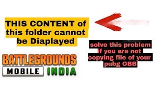 How To Solve Creating PUBG OBB File problem || solve this PUBG india File