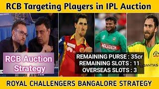 RCB Team Auction strategy and Targeted players In IPL 2021