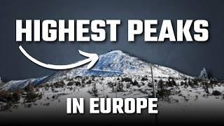 What is the highest point in each European country?