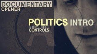 Documentary Opener / Politics News Intro  After Effects Template  AE Templates