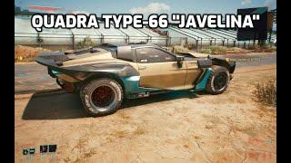 Cyberpunk 2077 Quick Car Review - Quadra Type 66 "Javelina"