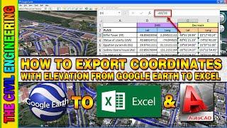 How to Export Coordinates from Google Earth to Excel and AutoCAD with Elevation | Global Mapper