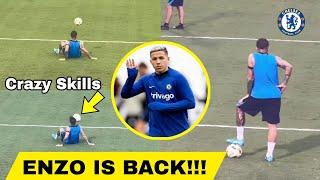 ENZO FERNANDEZ IS BACK WITH FILTHY SKILLSEnzo First Assist | First Preseason Training,Maresca Happy