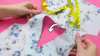 Sew a neckline without any mistakes using this sewing trick.