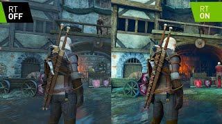 The Witcher 3 - 2023 Next Gen Ray Tracing Upgrade - RTX On vs. Off Comparison