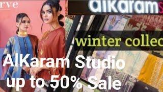 |Alkaram  Studio upto 50% Off Winter sale|Alkaram Sale 2022|