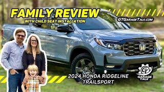 2024 Honda Ridgeline Trailsport | Family Review with Child Seat Installation