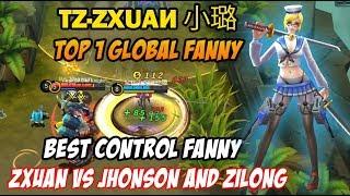 Zxuan Top 1 Fanny Best Player tz·zχuαи 小璐 vs Jhonson and Zilong