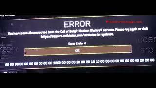 Error Code: 4 (Call of Duty)