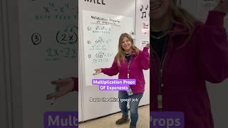 Multiplication properties of exponents! #iteachalgebra #math #algebra #mathematics #iteachmath