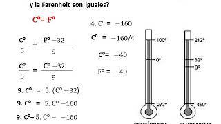 Aplicando formulas de conversión termométricas.