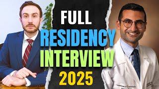 This Is What A Perfect Residency Interview Looks Like | Residency Interview Preparation MATCH 2025