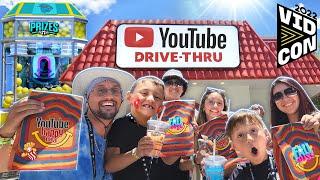 The Youtube Restaraunt & VidCon 2022 Adventure (FV Family tries Mr Beast Giant Gumball Machine)