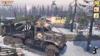 SpinTires - карта "Зима Hard Core" пройдено (stream)