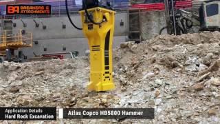 Site demo using Epiroc/Atlas Copco HB5800 Hydraulic Hammer - BAEG