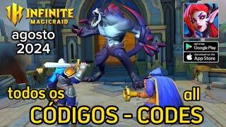 CÓDIGOS INFINITE MAGICRAID | INFINITE MAGICRAID CODES | AGOSTO 2024 | INFINITE MAGICRAID GIFT CODES