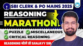 SBI Clerk & PO Mains Reasoning 2025 | Reasoning Marathon | 50+ Most Expected Questions | By Sanjay