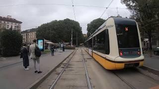 [Tram Cab Ride] Linea 4 di tranviaria di Milano / Piazza Castello  Niguarda (Parco Nord)