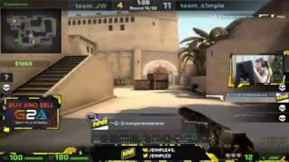 CS:GO seized With An Ace + 1v3 Clutch (s1mple VOD)