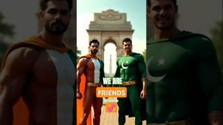 IndianPak Superheroes Unite Against Monster -#superheroes #indopak #unity #shorts #india #pak