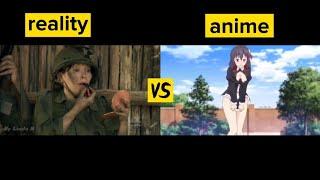 Shot on iphone Reality meme vs Anime meme#1