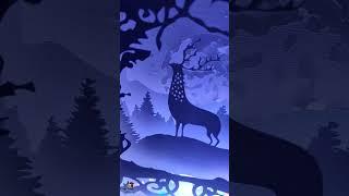 Deer Papecut Lightbox Popup // 3D Layered Lightbox Papercut SVG template// DIY Ideas  #cricutmade